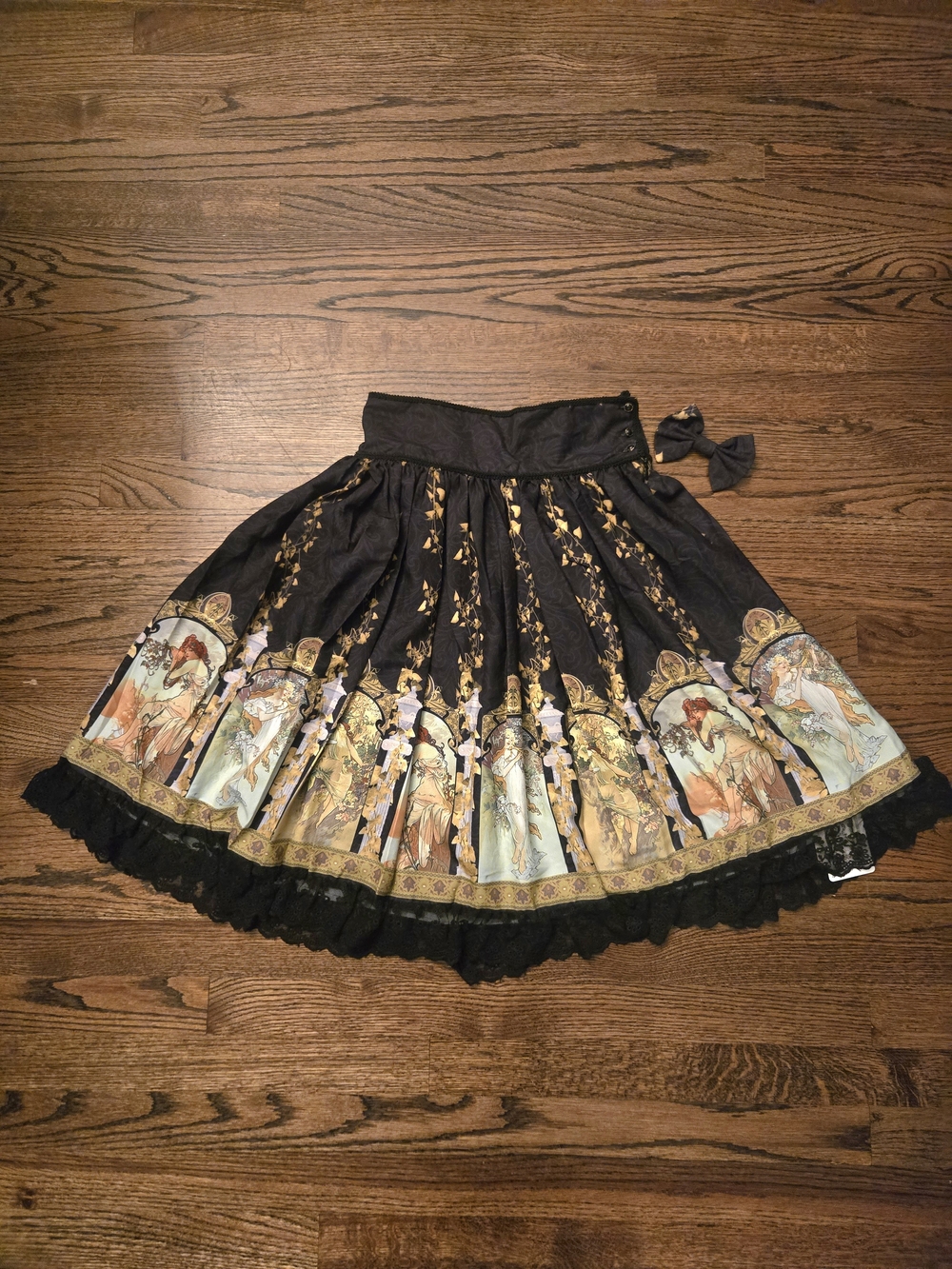Gothic Lolita Skirt EGL Mucha Art Nouveau